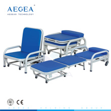 AG-AC003 medizinische zwei Funktion mit weichem Schaumstoff falten Attendant Stuhl begleiten